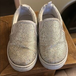 Glittery Kids Slip-On Sneakers